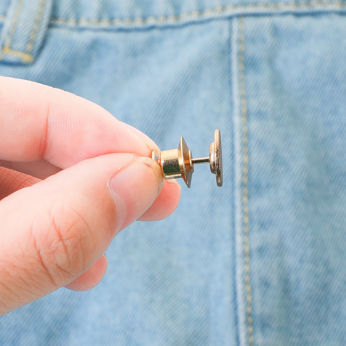 
Nail-free Waist Buckle Adjustable Snap Fastener Adjust Waistline Detachable Retractable Nailfree pant Button new 