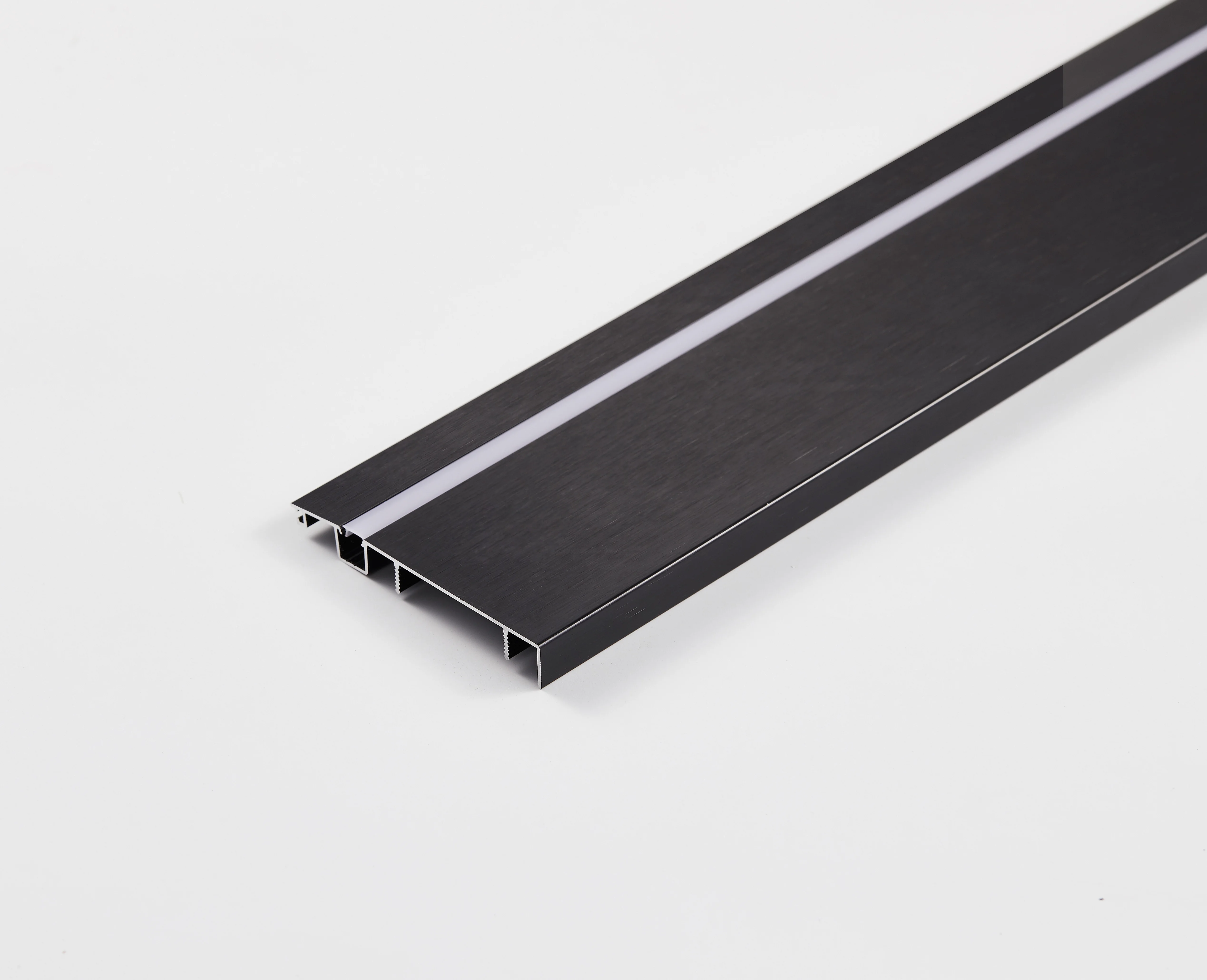 Лидер продаж 60 80 мм алюминиевое белое порошковое покрытие Светодиодный настенный плинтус со светодиодной лентой абажур