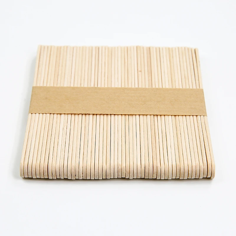 Biodegradable Disposable 93/114mm Birch Wooden Ice Cream Magnum Sticks