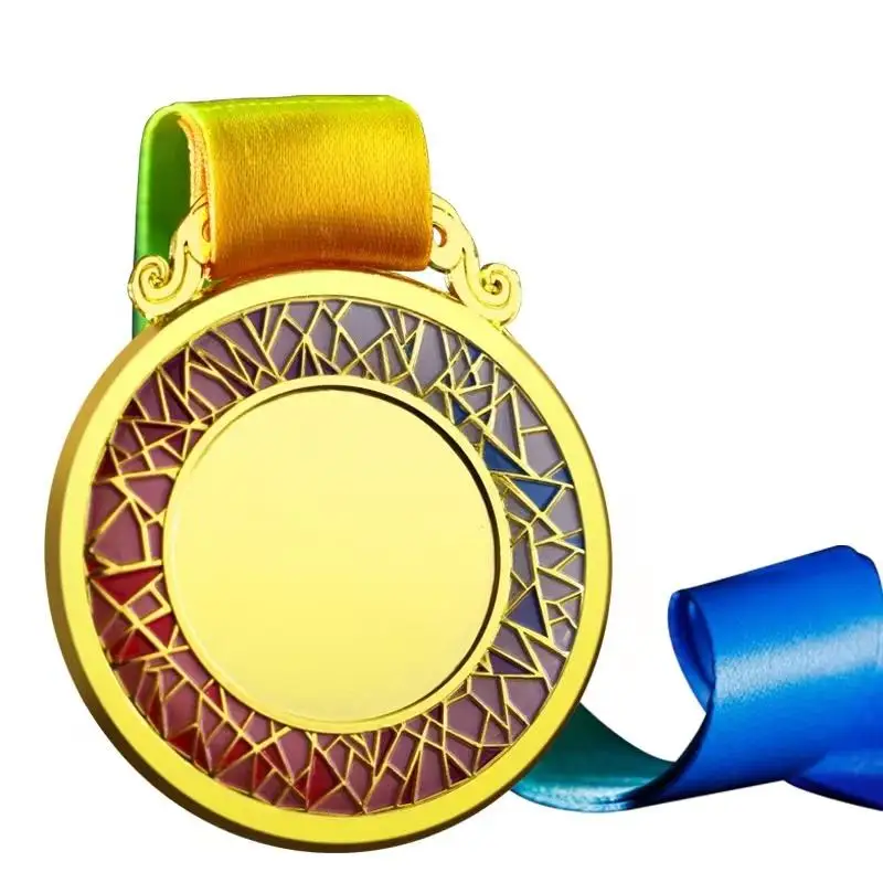 Custom 3D Gold Marathon Running Football Soccer Taekwondo Sport Medal Blank Metal Medals and Trophies Award