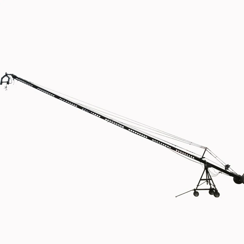 HOT SALE 12m Jimmy Jib Electronic Control Camera Crane with  2-Axis Pan Tilt Head