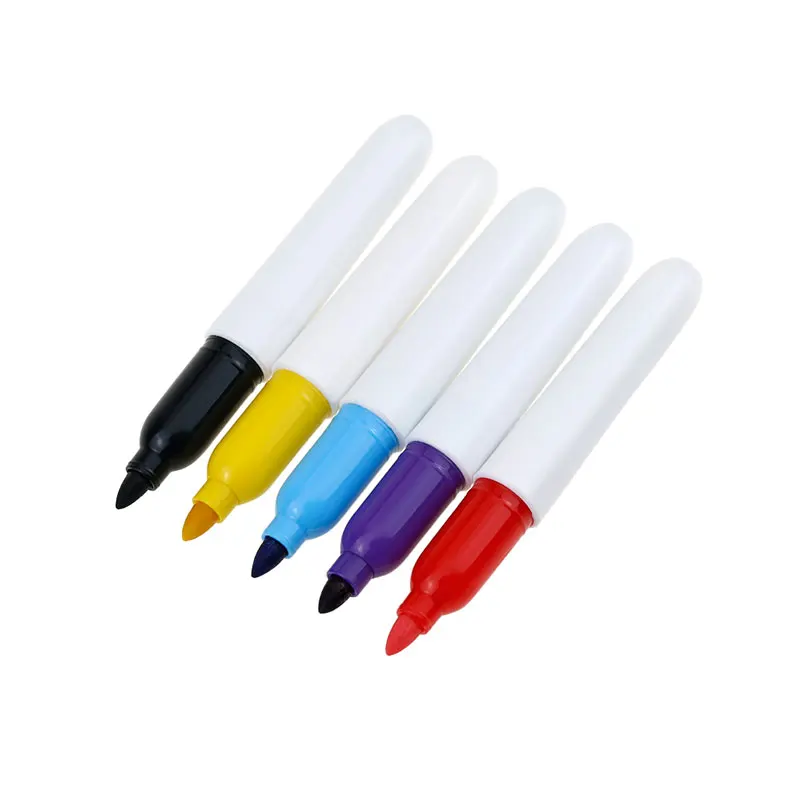 BECOL High Quality Colorful Whiteboard Markers Non Toxic Easy Erase Mini Whiteboard Marker Pen Set with Custom Logo for School