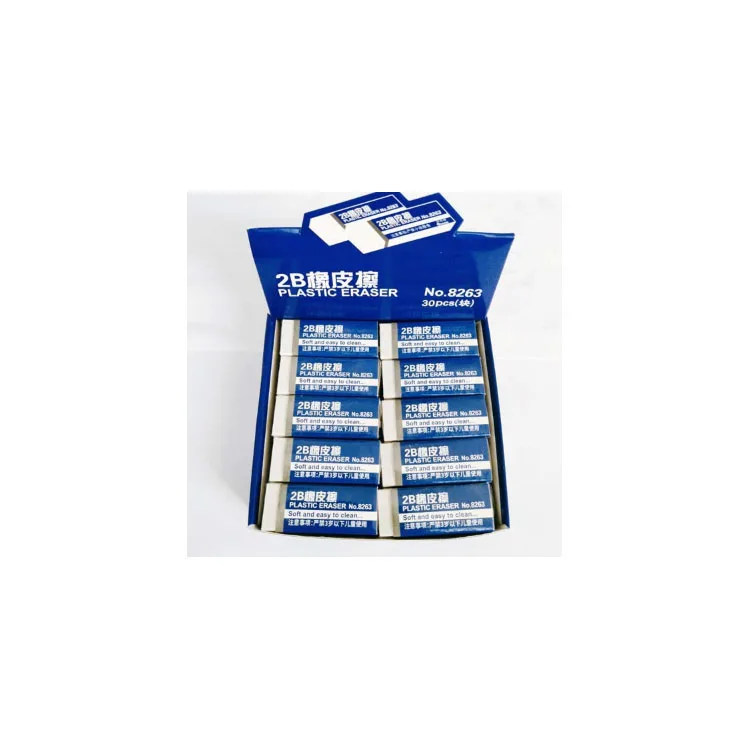 Promotional fancy eraser school office wide use pencil eraser/rectangle white eraser free sample online shopping