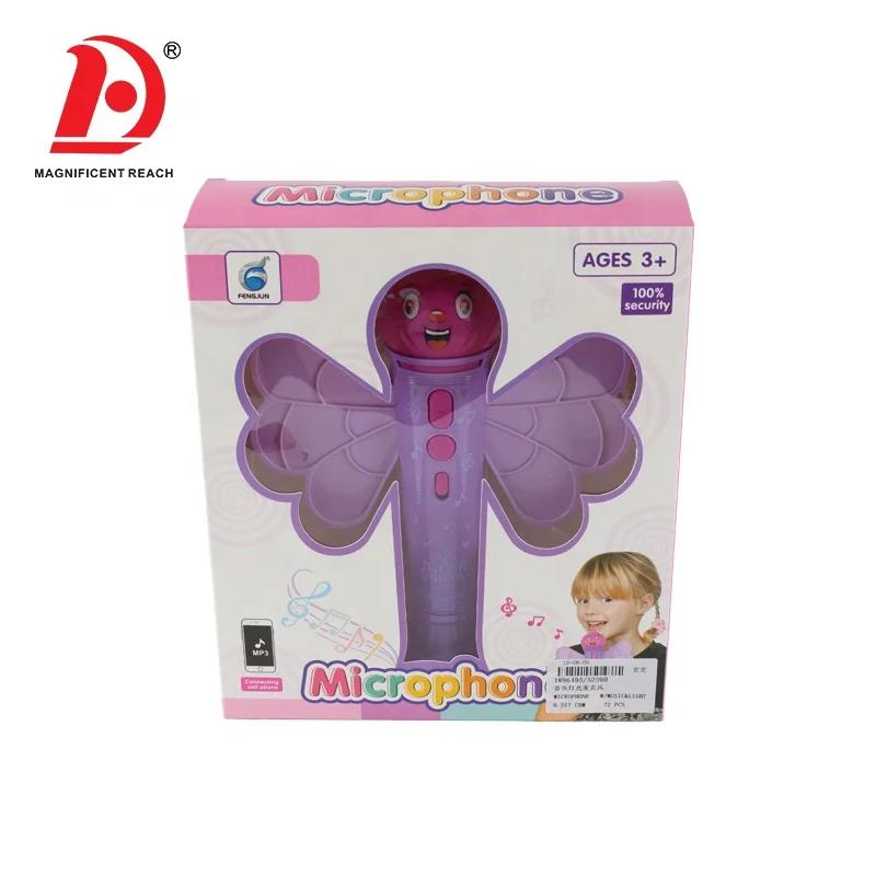 HUADA 2019 Baby Musical Karaoke Echo Microphone Toys with Connecting Cell Phone Function