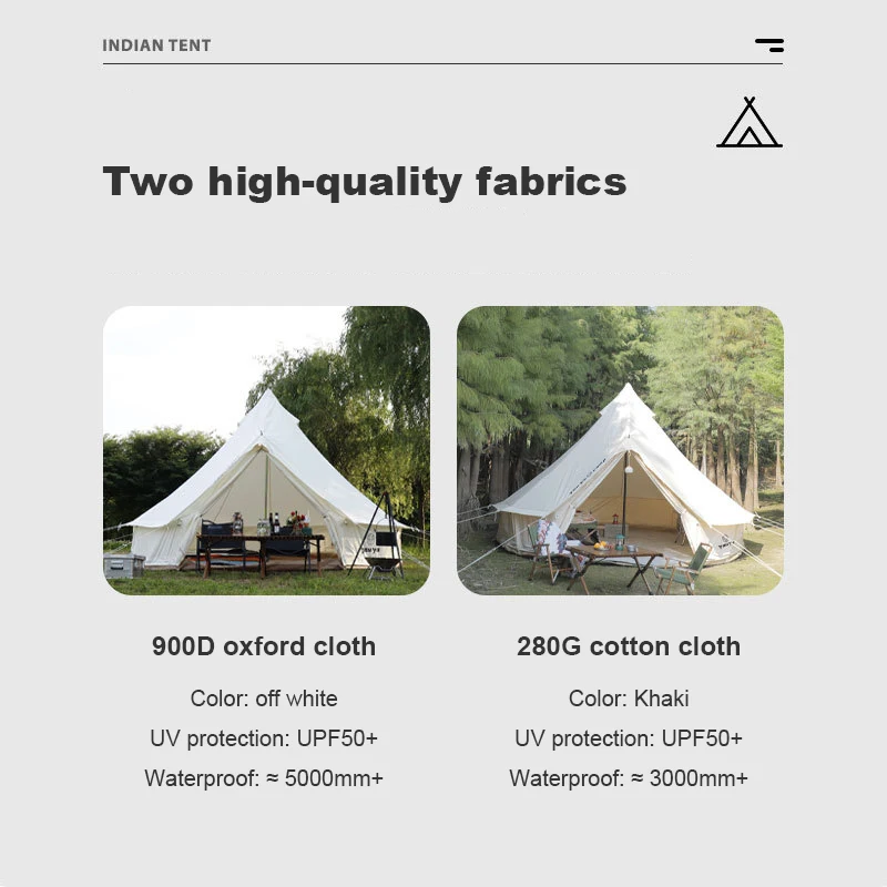 High Quality Outdoor Waterproof Camping 3 Season Yurt Luxury Outdoor Glamping Mongolian Yurt Tent