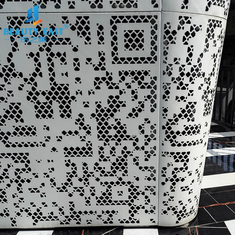 laser cutting metal wall cladding aluminum solid panel decorative building facades