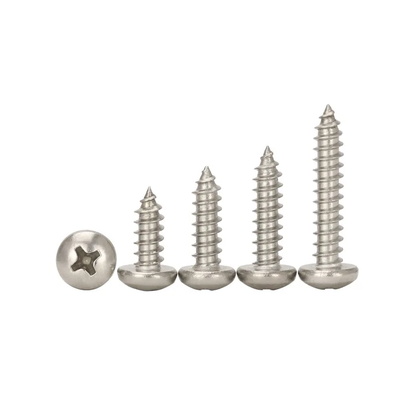 Wholesale Manufacturer grade 8.8 round head tapping screws high strength aluminum door and window tapping screws