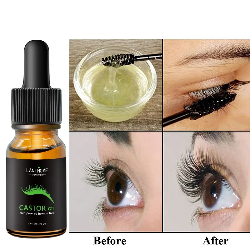 Органическое холоднопрессованное гидрогенное черное касторовое масло для роста ресниц волос по лучшей оптовой цене