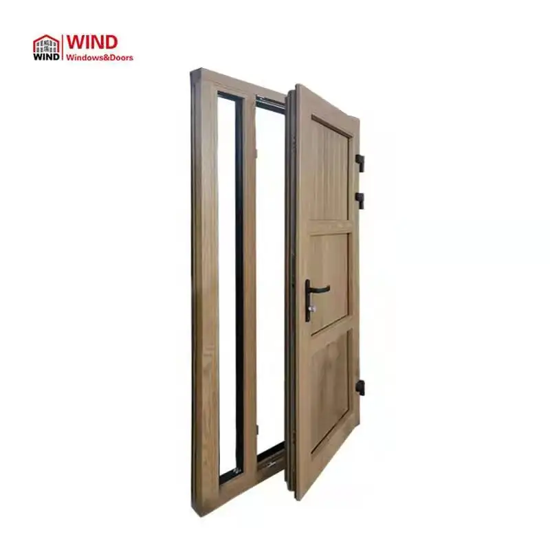 Entry door Aluminum   timber   solid  wood inswing high quality entry door manufacturer in China