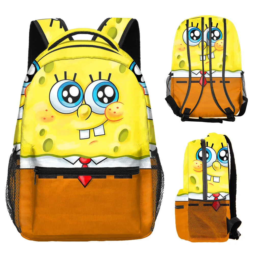 Custom 2024 new European and American school bag meal bag pencil case set 3-piece backpack for kids