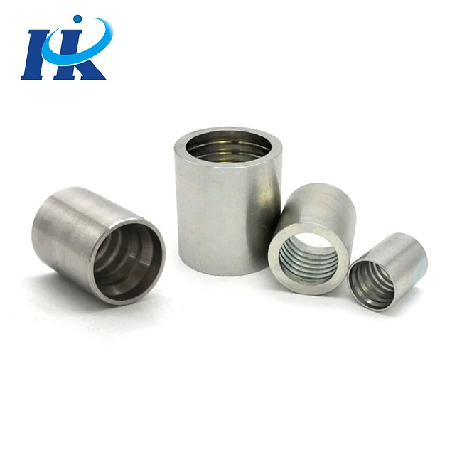 Hydraulic fitting manufacture carbon steel hydraulic hose fitting ferrule joint