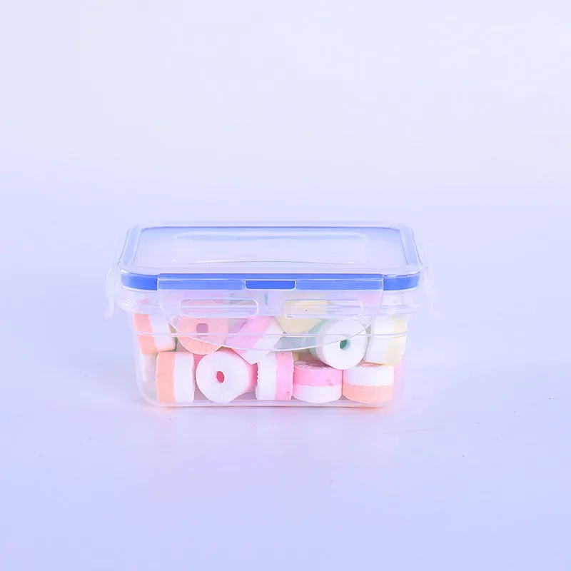 Small Rectangle High Quality Airtight Microwave Safe Fresh Keeping Plastic Take Away Food Container Transparent Modern