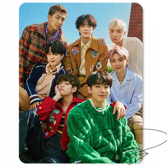 Оптовая продажа рекламный щит Bangtan Boys от KPOP Idol печатный резиновый коврик для