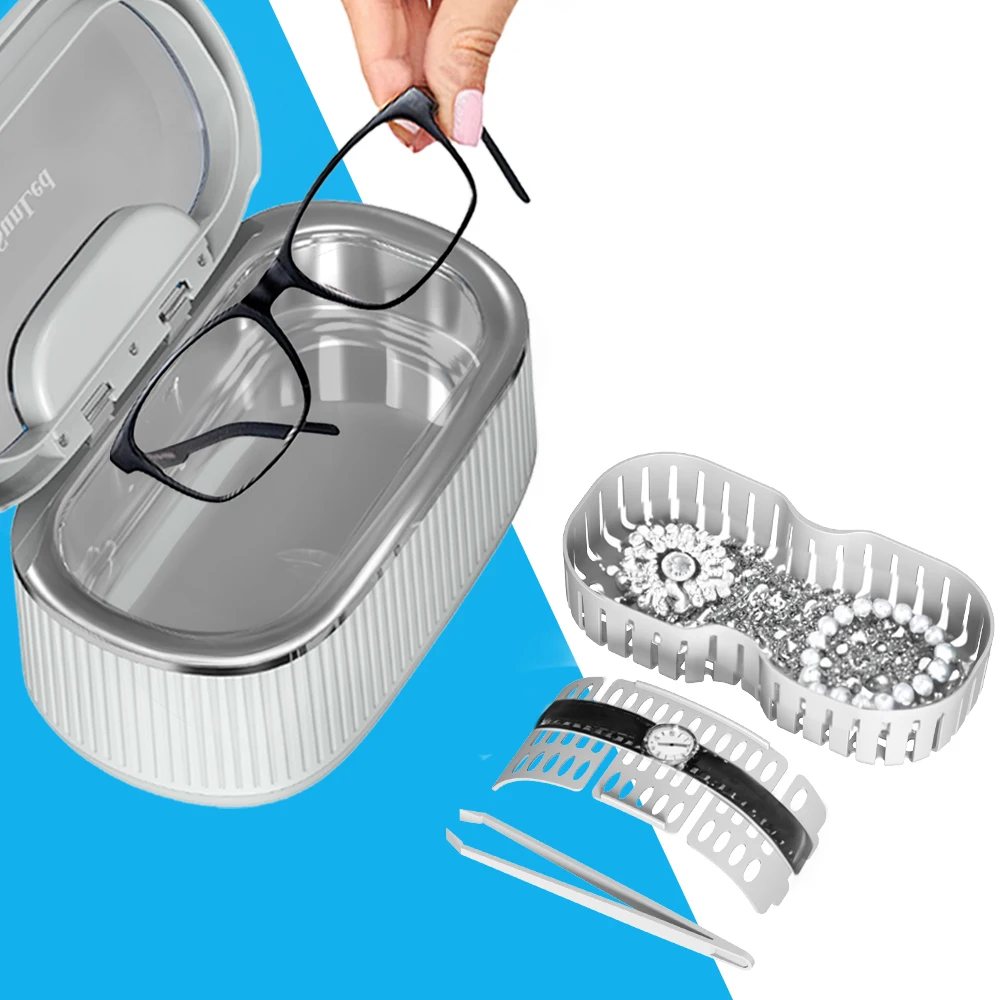 2024 Best Seller Ultrasonic Eyeglass Cleaning Machine For Ring Glasses Nail Tools