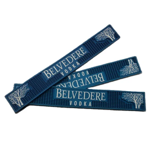 Custom Promotional Sublimation Soft PVC Silicon Rubber Bar Mat Custom Logo With Custom Size