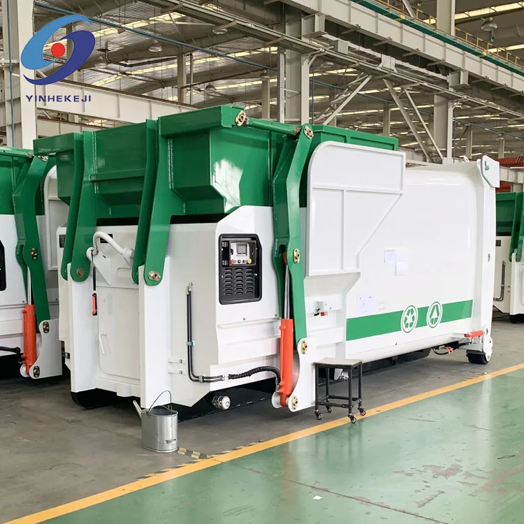 
7.5/5.5 Kw household trash waste compactor container machine 