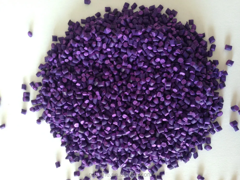 Plastic Pp Pe Color Clariant Hdpe Ldpe Pp Resin Granule Purple Color Masterbatch With 10%-50% Clariant Pigment