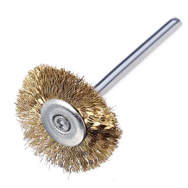 3pcs 22mm/13mm/5mm Mini Stainless Steel Brass Wire Metal Polishing Brush Wheels Accessories Tools