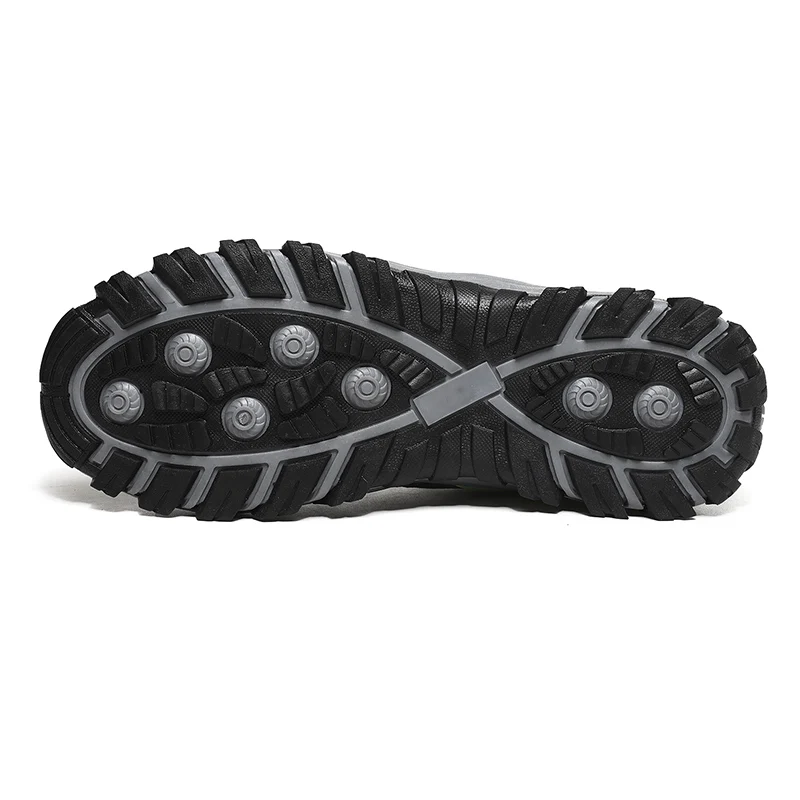 Durable Mesh Fabric Leather Outdoor Water Proof Men Hiking Shoes Custom