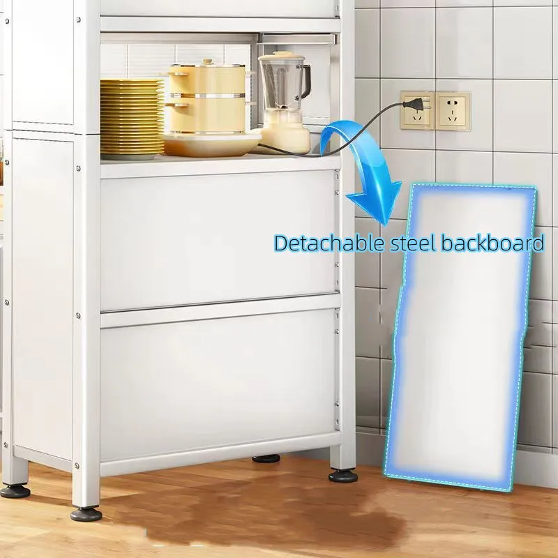 Large living room with door kitchen shelf for storing multifunctional bowls and chopsticks dish storage layer cabinet