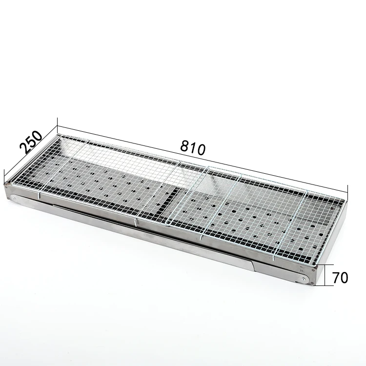 
Large 81cm outdoor portable square charcoal barbecue grill BBQ grills 