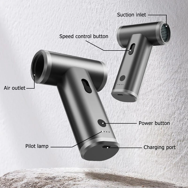 2 in 1 100000rpm vacuum cleaner air duster jet fan car dust blower bbq fan portable air blower for computer cleaning