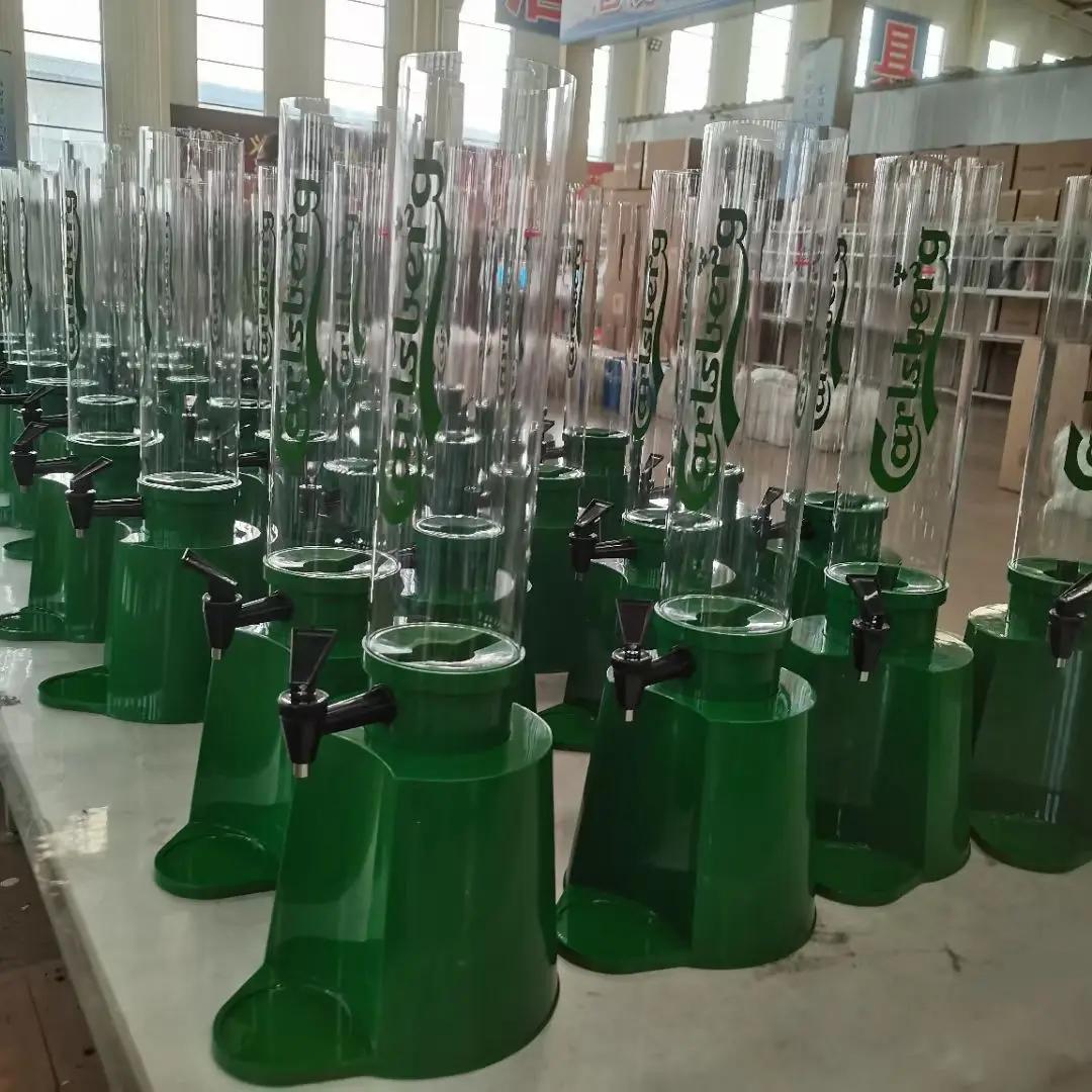 Tabletop bottle shape Beer/Wine/liquor Beer Tower Dispenser with LED flashing light,coffee drink dispensers