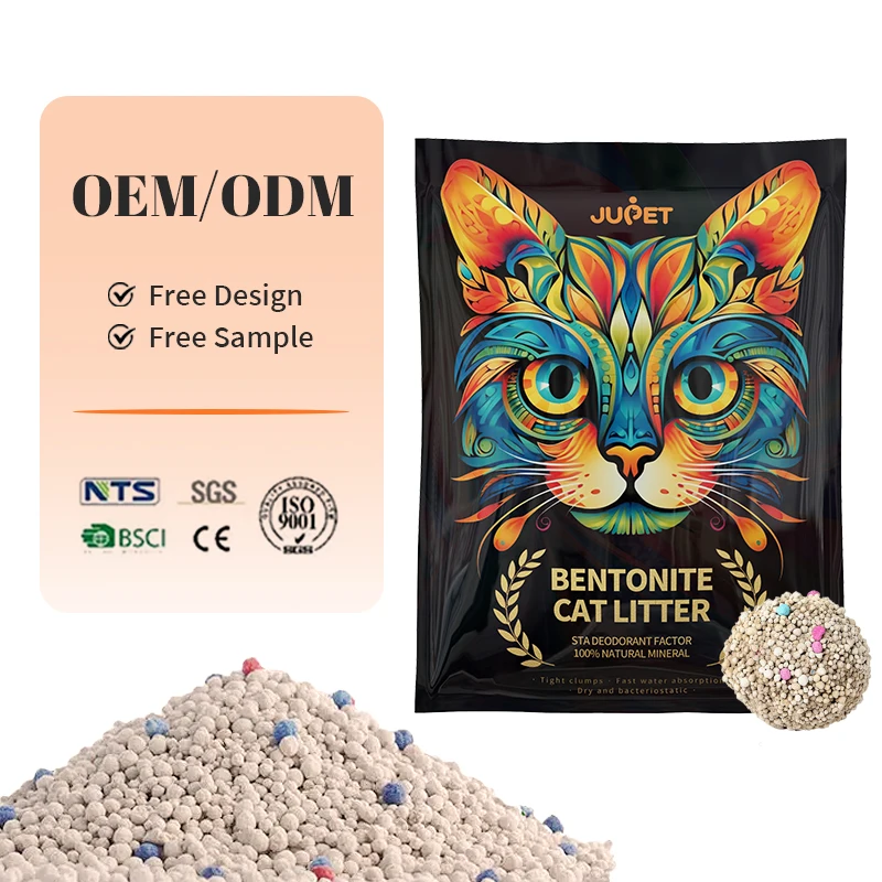 OEM/ODM упаковка в форме цветного аромата 100% натуральное растение для быстрой доставки тофу бентонитовый кошачий наполнитель поставщик