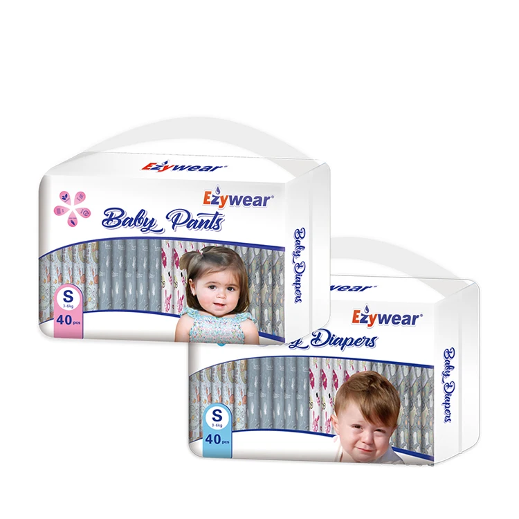 China Factory wholesale baby nappies disposable baby diapers baby wearing diapers