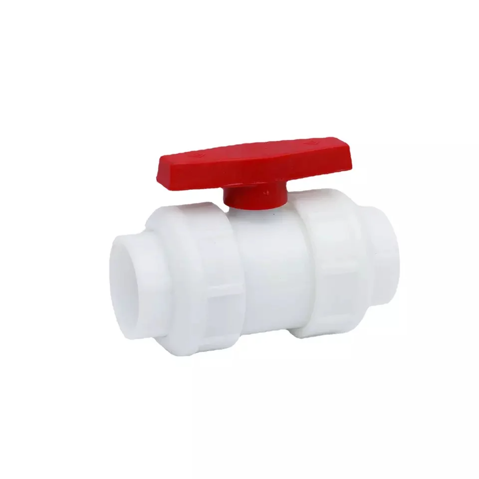 Factory direct sale PVDF/PPH/CPVC/UPVC/RPP socket type true union ball valve for chemical industry or water treatment