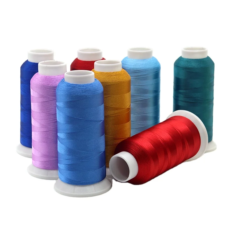 В наличии в партии 700 цветов 100% полиэстер производитель Вышивальная нить для машинной вышивки быстрая доставка