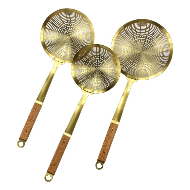 Colanders Spider Strainer Cooking Frying Tool Stainless Steel Skimmer Ladle Pasta Mesh Strainers