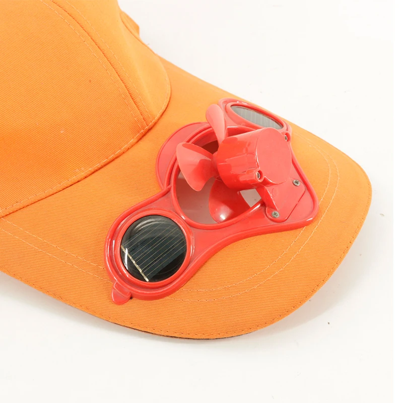 Outdoor Camping Hiking Peaked Cap with Solar Powered Cooling Visor Fashion Cap Fan Baseball Hat Cooling Fan Cap
