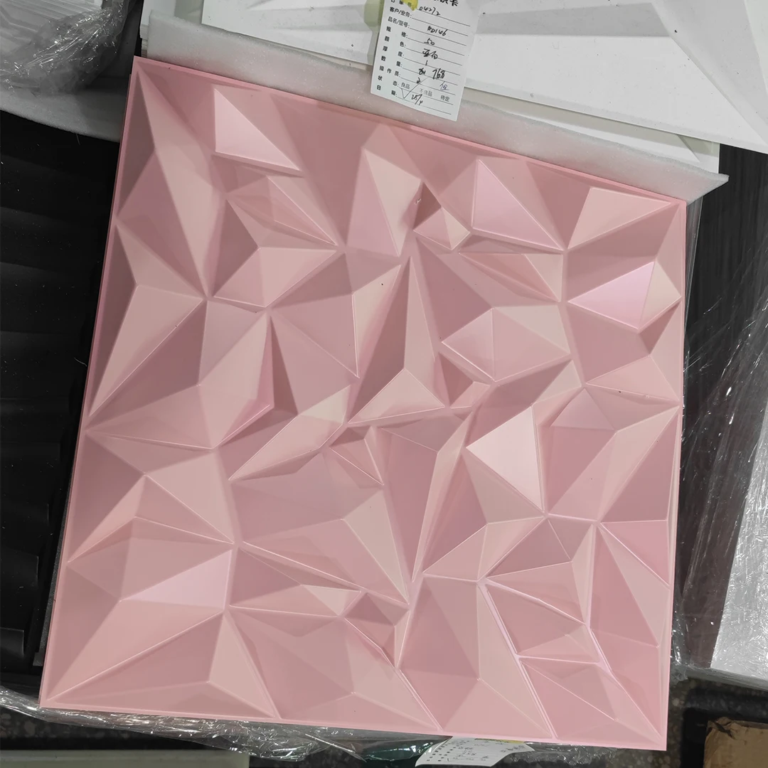 Modern Design Decorative Pvc Wallpaper 1mm Thickness Diamond Waterproof 3D Wall Panels Room Background Wall Decoration Stickers