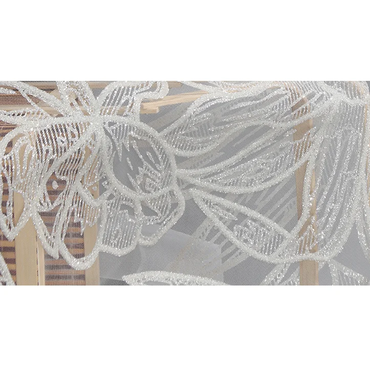 Африканские кружевные ткани, кружевная ткань с блестками, блестящие бусины, французская тюлевая сетчатая вышитая ткань