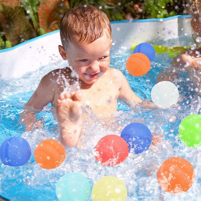 Custom Latex Kid Baby Happy Easy Fill Self Sealing Closed Refillable Silicone Reusable Water Bomb Balloons Quick Fill