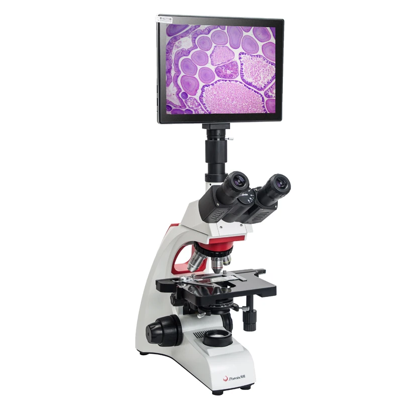Phenix 40X-1600X Professional Trinocular Biological Microscope for Blood Testing Dark Field Microscope