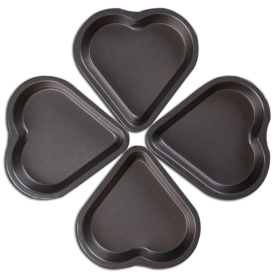 Lovely Heart Shape Fixed Bottom Baking Accessories Tools Set Cake Stencil Mold Decorating Supplies