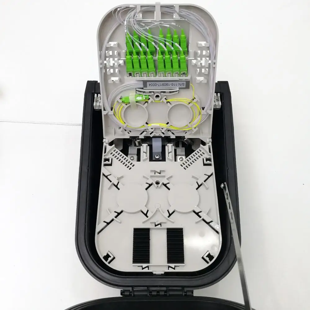 FTTH FTTB Outdoor IP65 wall or pole mounted 16 port optical fiber distribution box fiber access terminal box