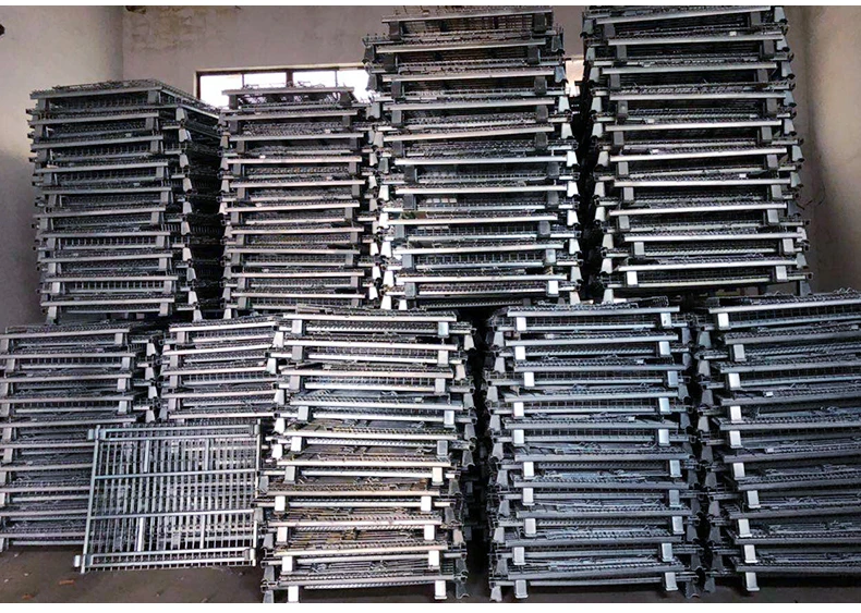 2022 Hot Selling Storage Foldable Metal Wire Mesh Box Pallet Cage