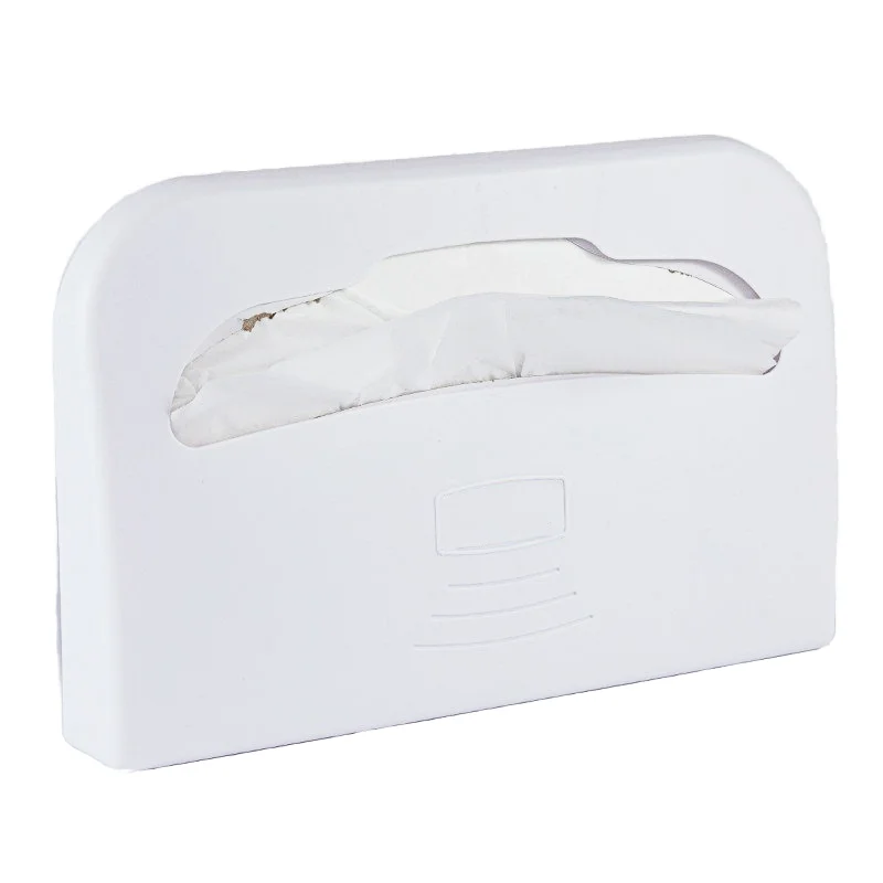 Modern Half Fold Toilet Hand Paper Seat Cover Dispenser Wall Mounted for Bathroom Made of Plastic