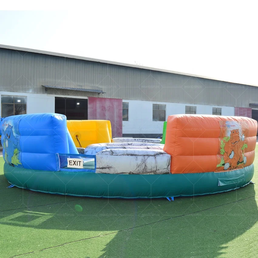 Factory price interactive sport game inflatable hippo chow down inflatable hungry hippo inflatable