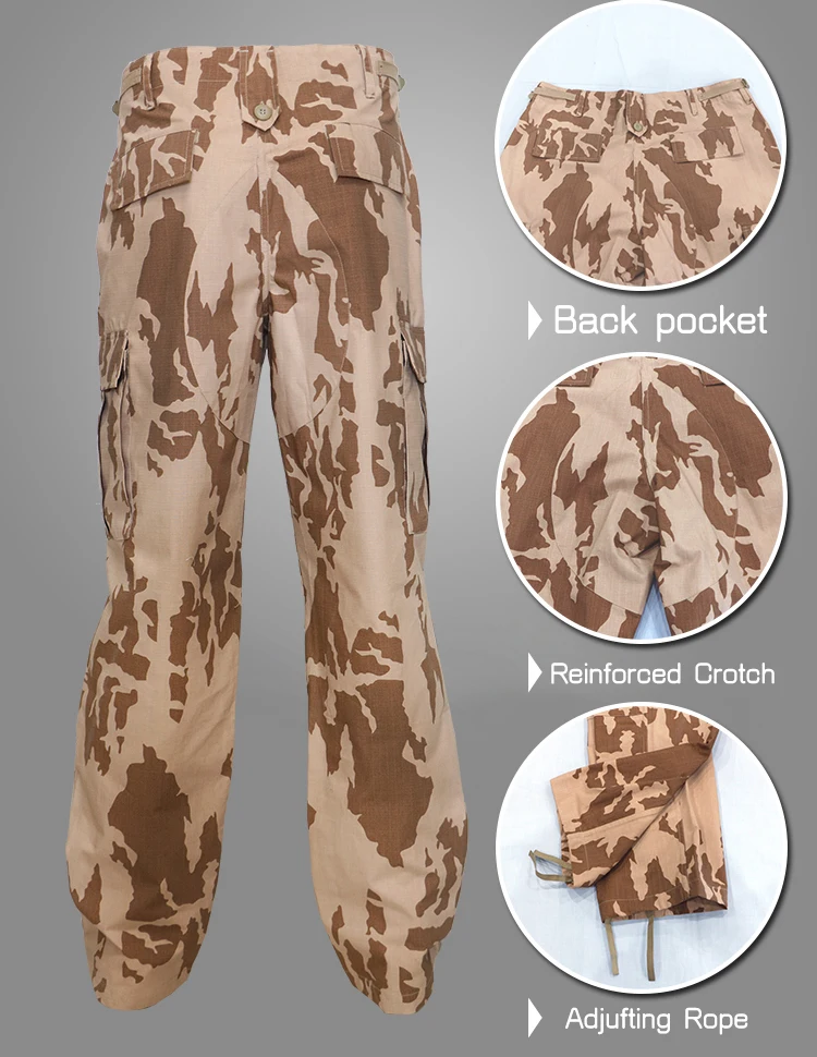 Desert Camouflage Printed Fabric For BDU Combat Uniform