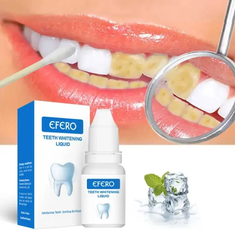wholesale private label EFERO teeth whitening product Powder dental best snow dental teeth whitening light serum essence liquid