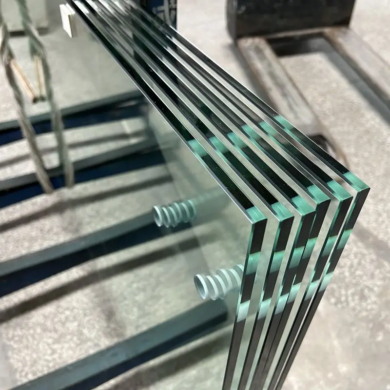 Tempered glass partition decor glass for construction real estate glass wall canada