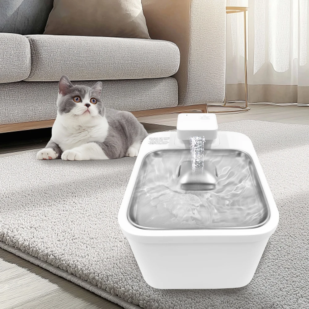 Smart Wireless Induction Automatic Pet Water Dispenser Fountain Bowl Dog Cat Intelligent Water Dispenser