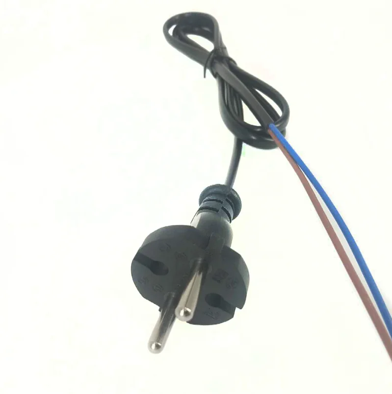 European h05 rnf h07 rnf 2.5mm 2 pin ac power extension cord with euro plug rubber electric wires