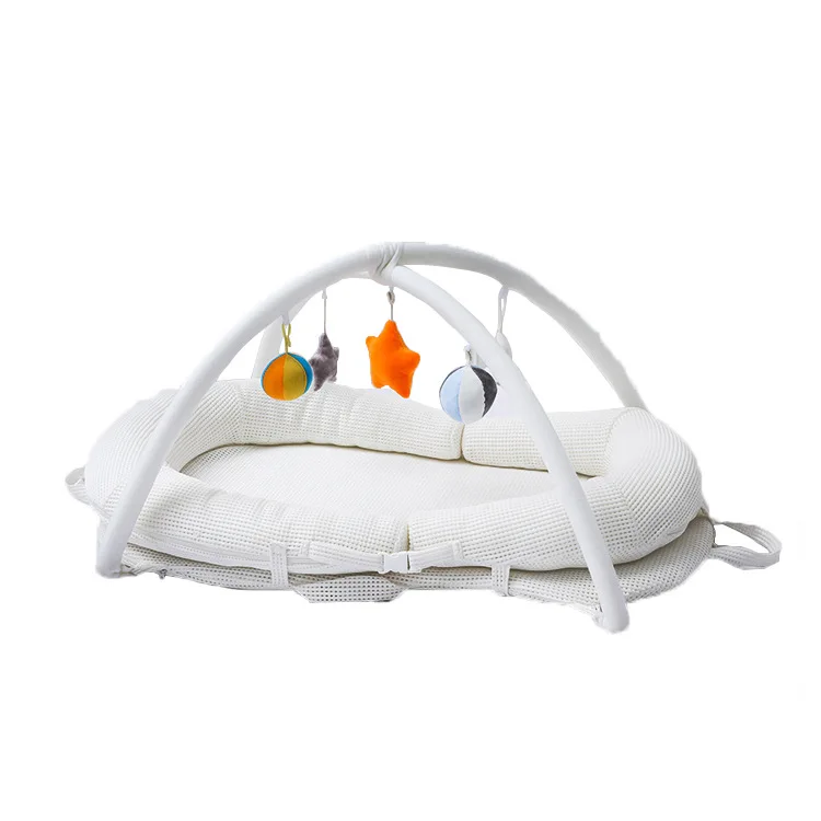 Cotton Portable Baby crib mattress Travel mobile crib baby Bed OEM Folding Baby Cot Crib bedding set With Mosquito Net