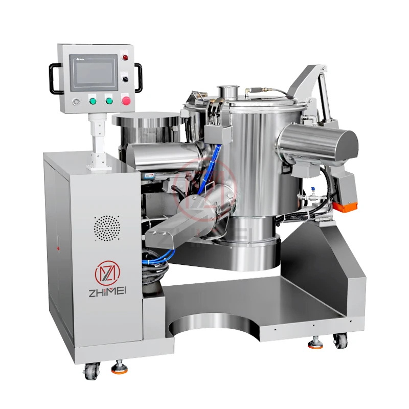 ZHIMEI  high speed crushing shearing three shaft high speed powder mixer for cosmetic pharmaceutical food chemical