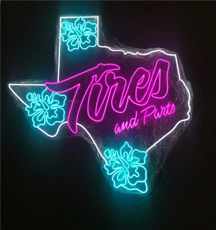 Drop Shipping Wall-mounted Custom Wing Neon Sign Led Letters Neon Angel Wings Neon Sign Light